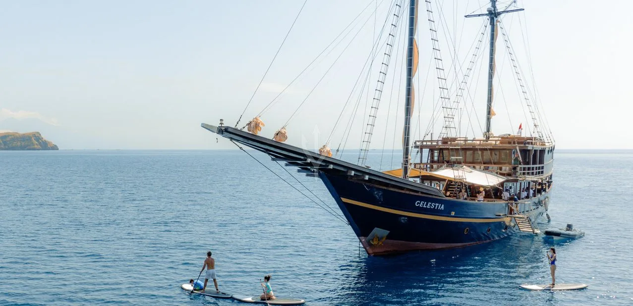 Celestia — 45m Sailing Phinisi Charter, Raja Ampat